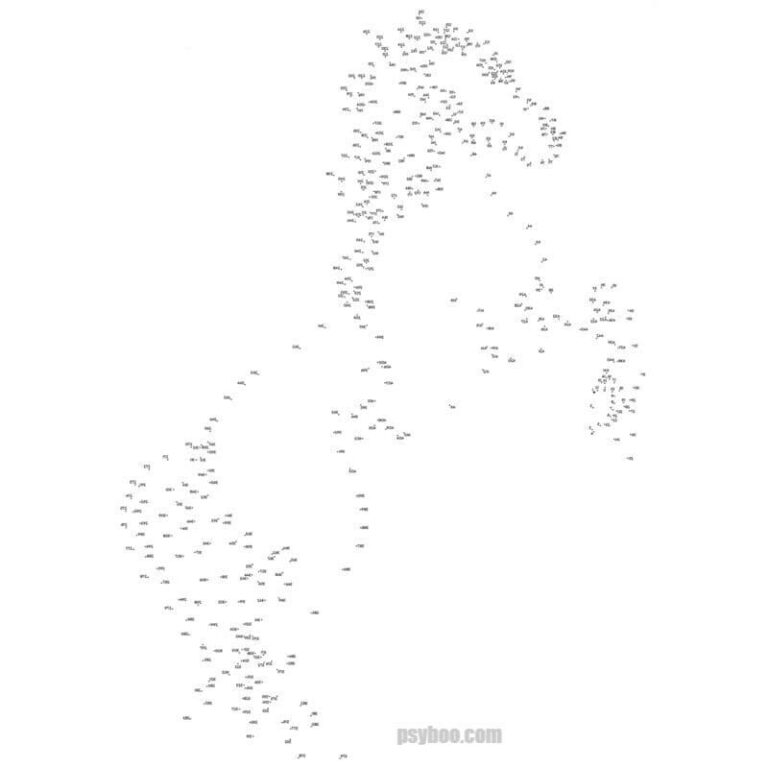 Hard Dot To Dot Printables For Adults 1 1000 Horse For 