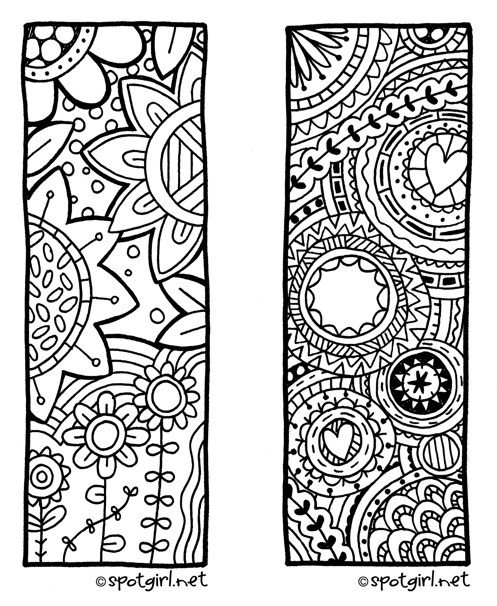 HC BookmarkSet LR jpg 1 665 2 028 Pixels Coloring Bookmarks 