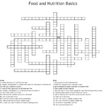 Healthy Eating Crossword Puzzles Printable Printable Template 2021