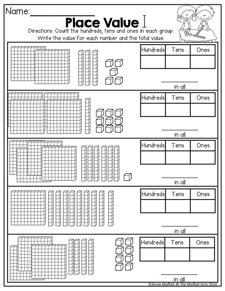 Hundreds Tens And Ones Worksheets 2nd Grade Free Printable Learning 