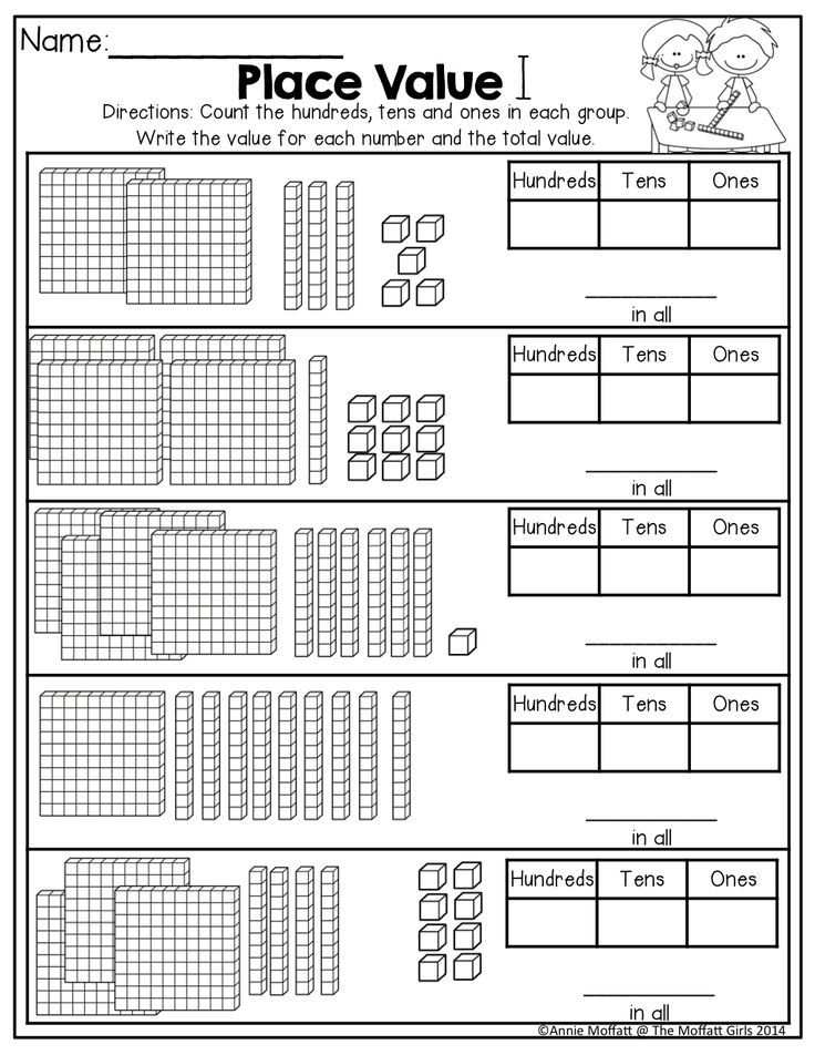 Hundreds Tens And Ones Worksheets 2nd Grade Free Printable Learning