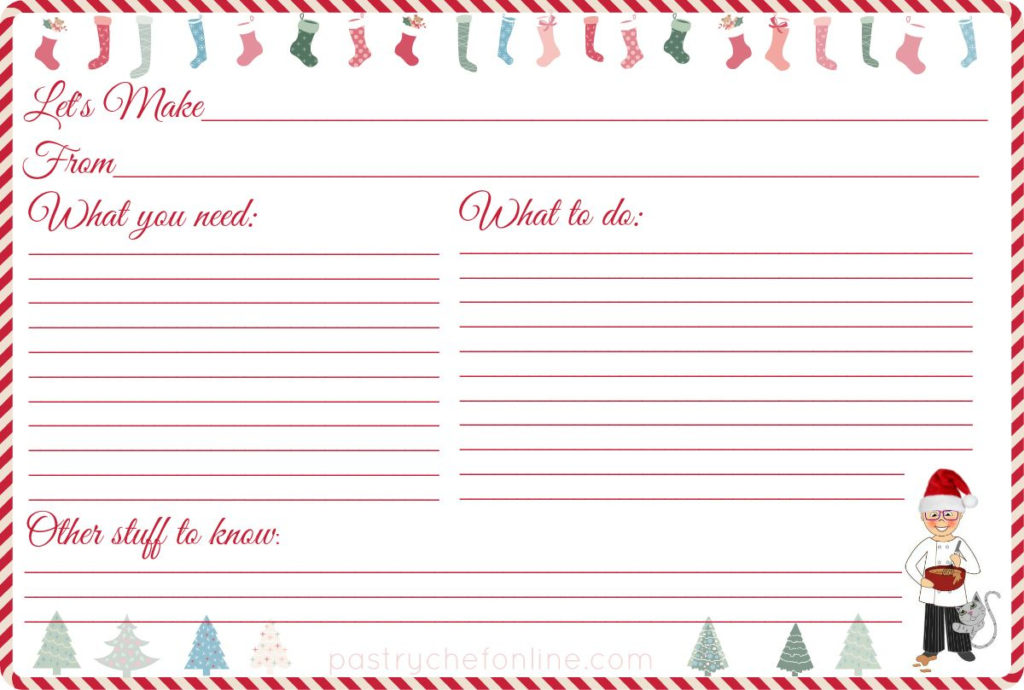 I Made These Free Printable Christmas Recipe Cards For You 