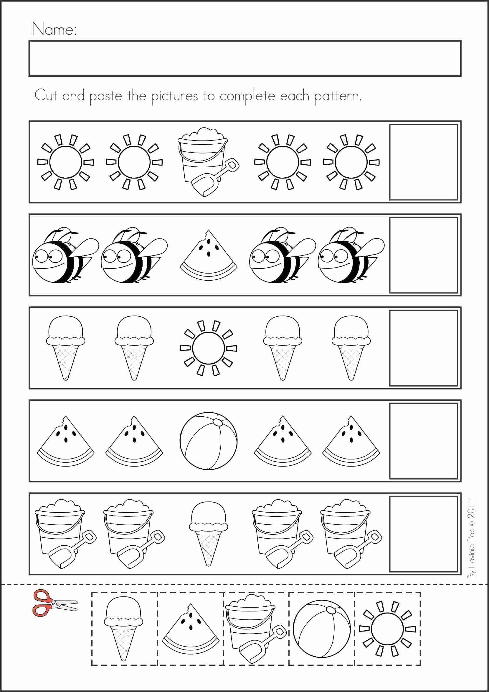 Kindergarten Kindergarten Readiness Worksheets Lunch Db excel