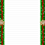 Lined Stationery 12 Free Christmas Printables