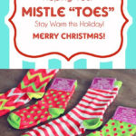 Mistle Toes Christmas Socks Gift Tag Free Printable
