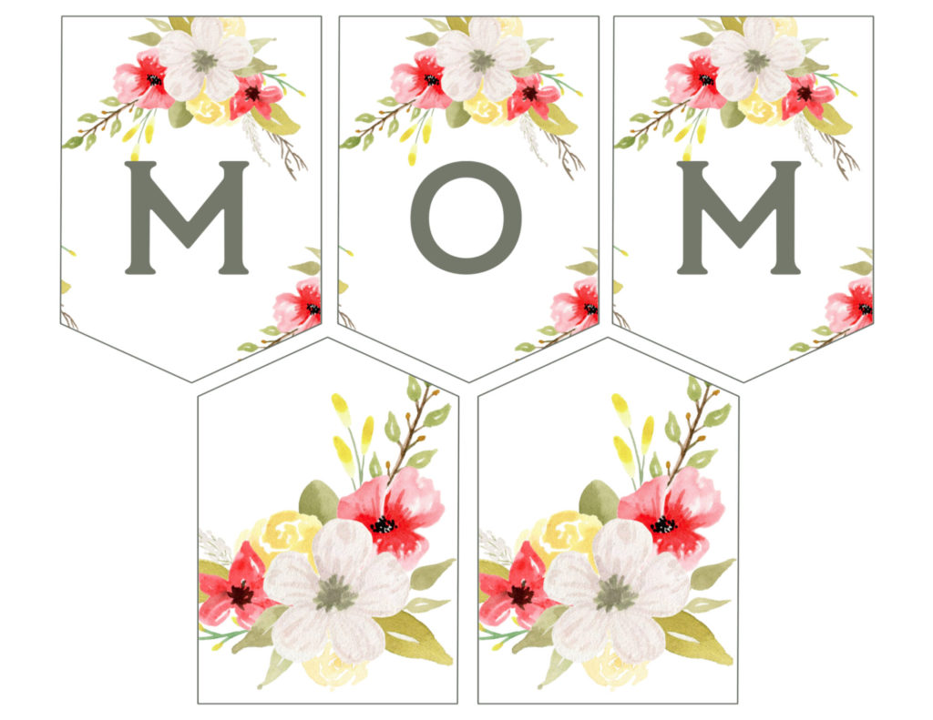 Mother S Day Banner Printable Paper Trail Design