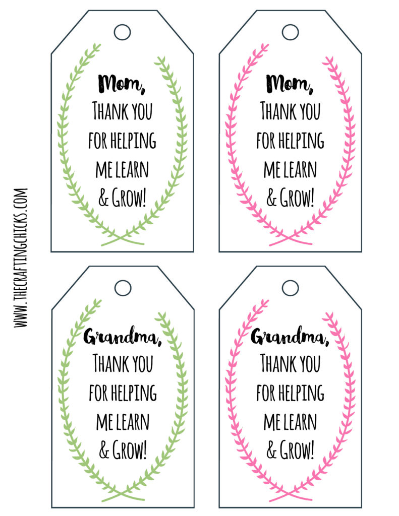 Mother S Day Plant Printable Gift Tags The Crafting Chicks