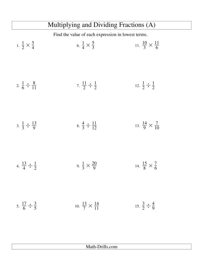 Multiplying Dividing Fractions Worksheet Tes Worksheets Free Download