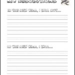 My New Year S Resolutions Printable Worksheet For Kids New Students