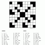 Number Crossword Puzzle Ideas For Teaching Math Maths Puzzles