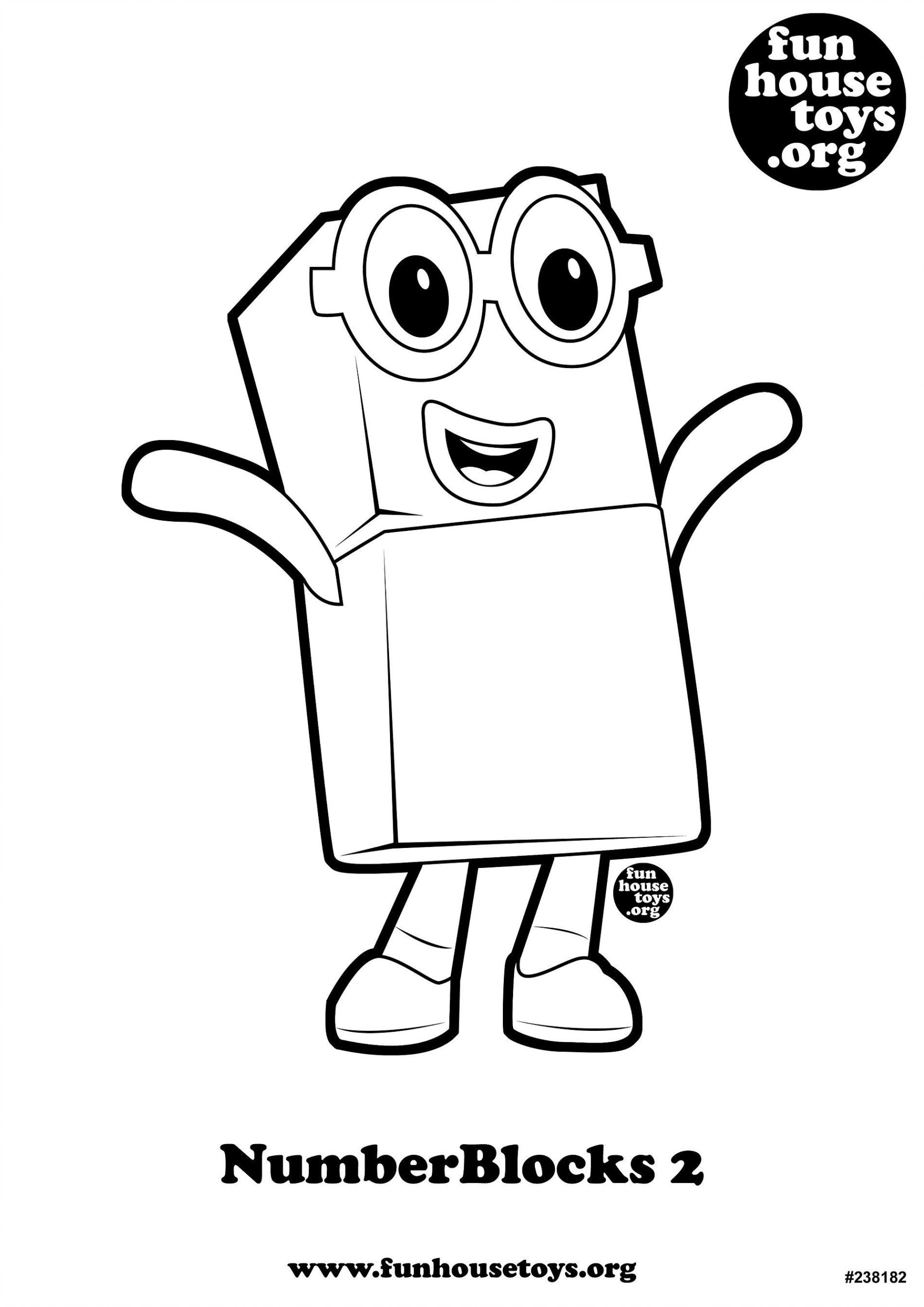 Numberblocks 2 Printable Coloring Book Coloring For Kids Coloring Books