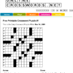 OnlineCrosswords Free Printable Crossword Puzzles MakeUseOf