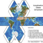 Papercraft Globe Diy Icosahedron Globe Motif Maps Globes Pinterest