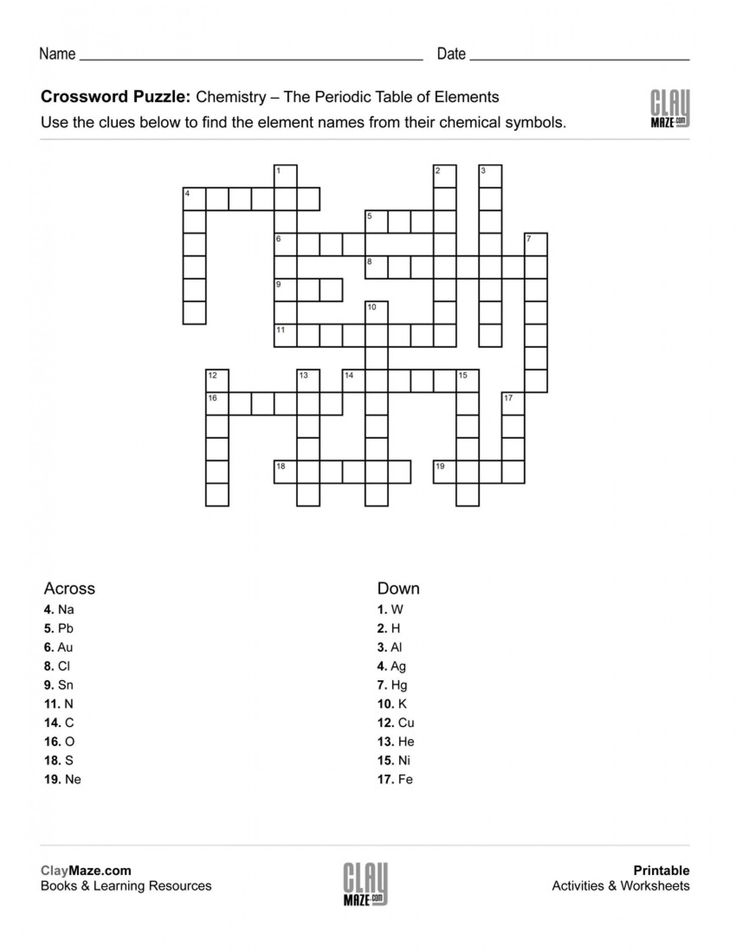Periodic Table Puzzle Worksheet Answers Atoms And Periodic Table