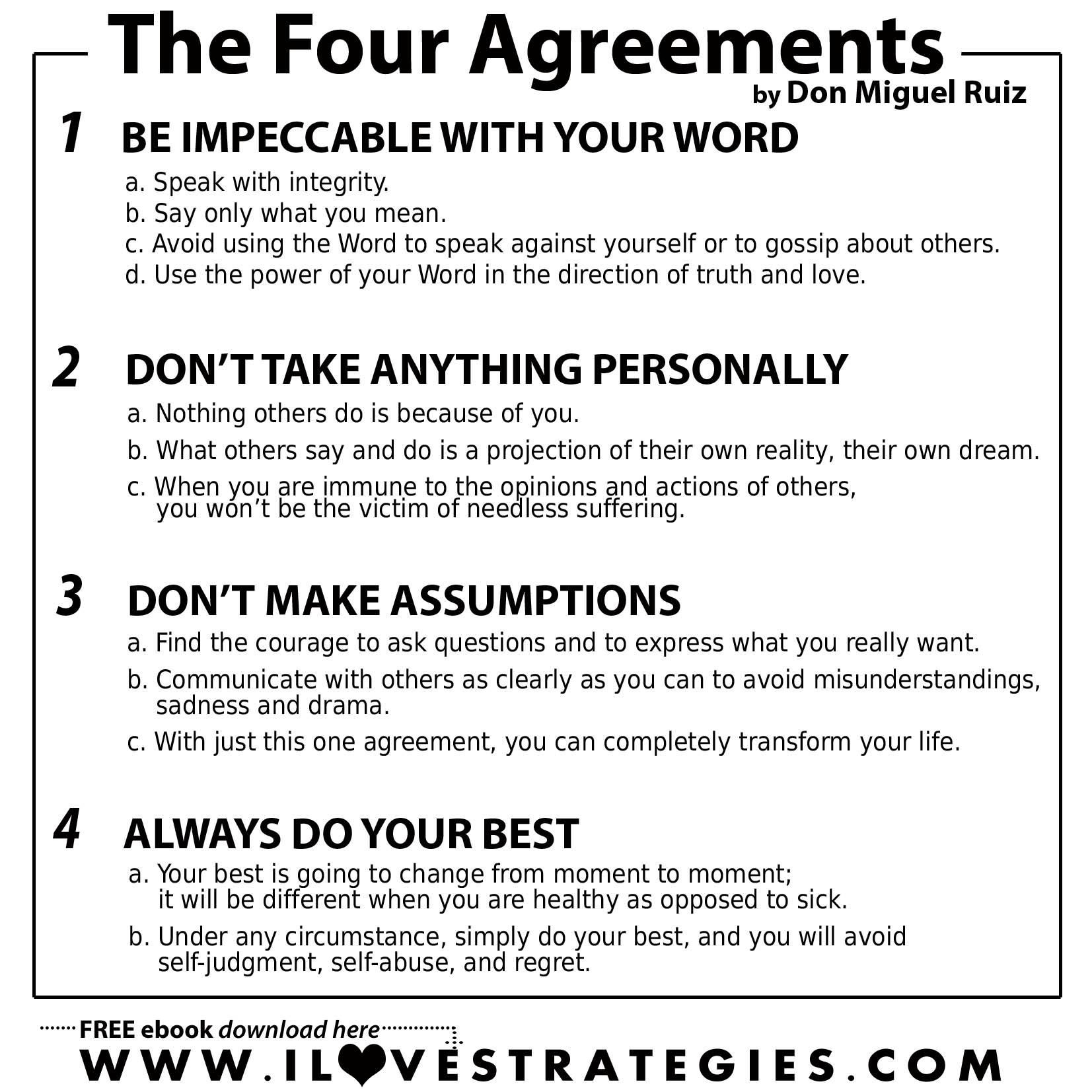 Pin By Jesus James On Motivation Quotes The Four Agreements Four 