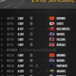 PITTSBURGH STEELERS 2018 Schedule Pittsburgh Steelers Steelers