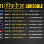 Pittsburgh Steelers 2021 NFL Schedule Dates Time Team News