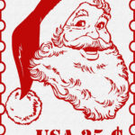 Postage Stamp Christmas Printables Free Christmas Printables Santa