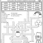 Prefixes Crossword Puzzle Highlight The Prefix In Each
