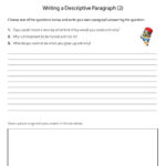 PrimaryLeap Co Uk Writing A Descriptive Paragraph 2 Worksheet