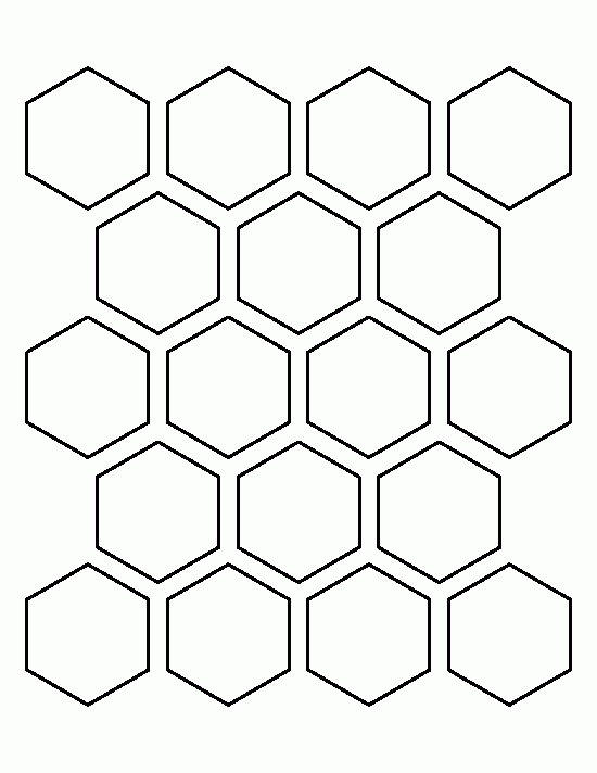 Printable 2 Inch Hexagon Template