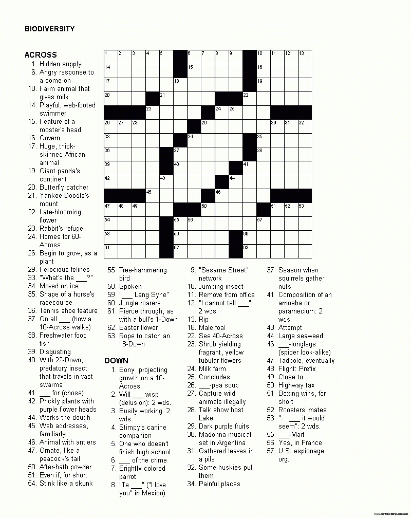 Printable Christmas Crossword Puzzle For Adults 