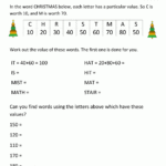 Printable Christmas Math Worksheets 6Th Grade Forms