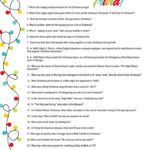 Printable Christmas Trivia Quiz Christmas Trivia