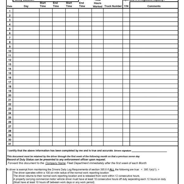 Printable Dvir Forms TUTORE ORG Master Of Documents