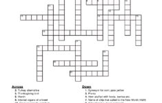 Printable Easy Crossword Puzzles For Kids 101 Activity