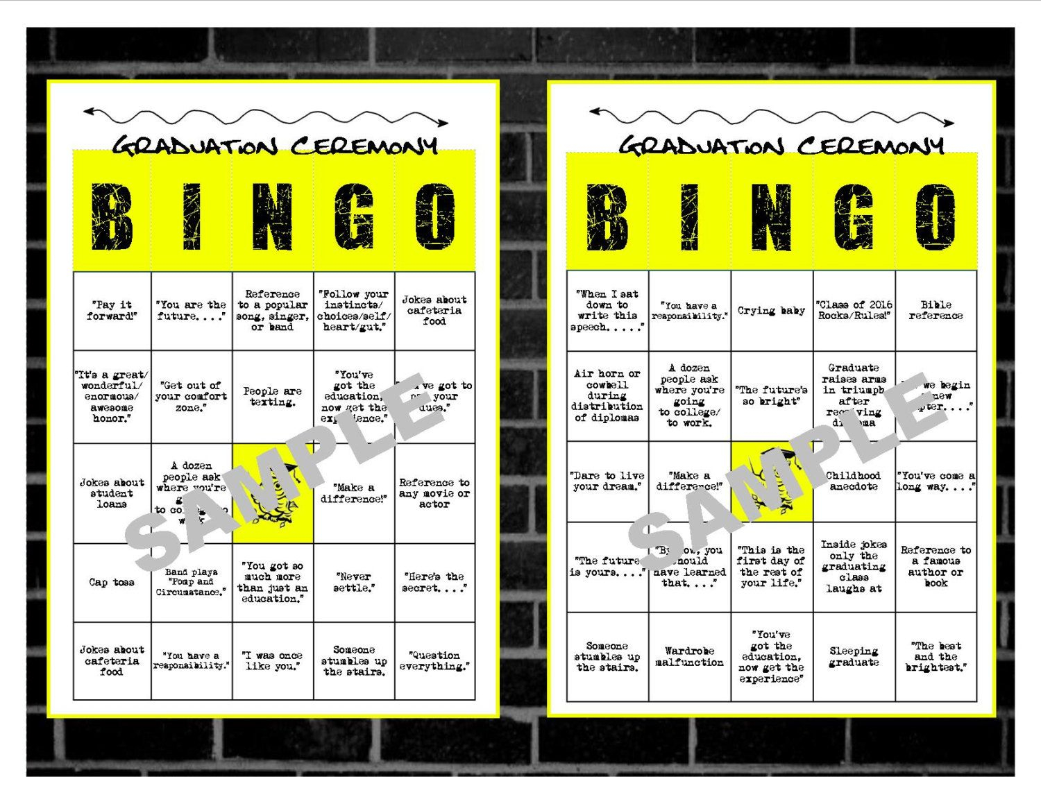 Printable Graduation Bingo Cards Printable Bingo Cards