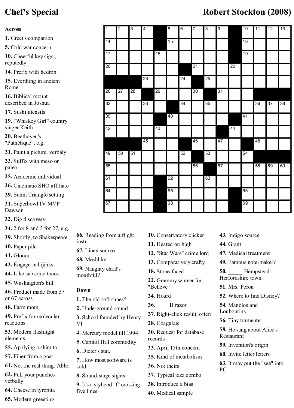 Printable New York Crossword Puzzles Printable Crossword 