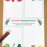 Printable Rainbow Treasure Hunt Worksheet For Kids Etsy Worksheets