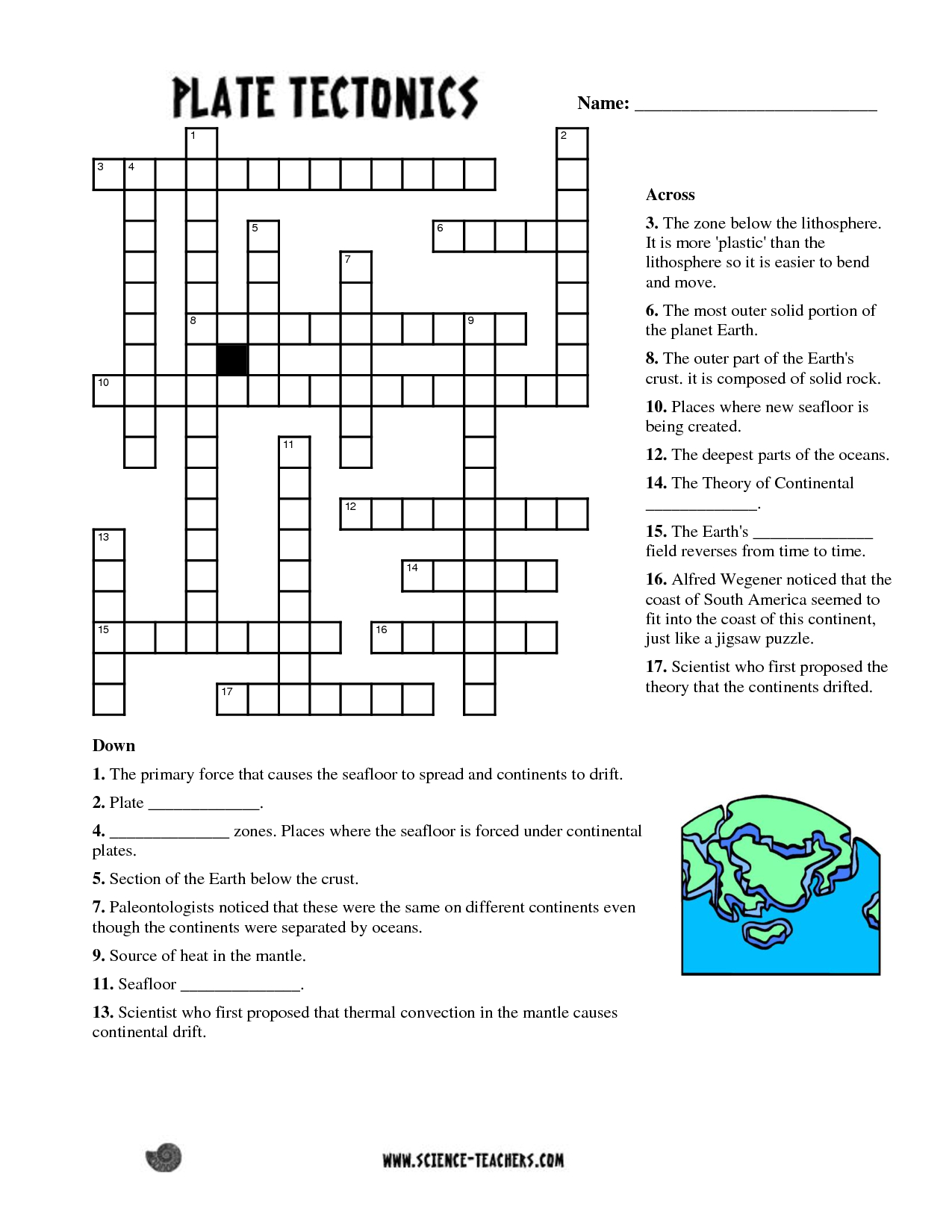 Printable Science Puzzle Printable Crossword Puzzles
