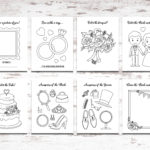 Printable Wedding Activity And Coloring Book Kids Table Sheets