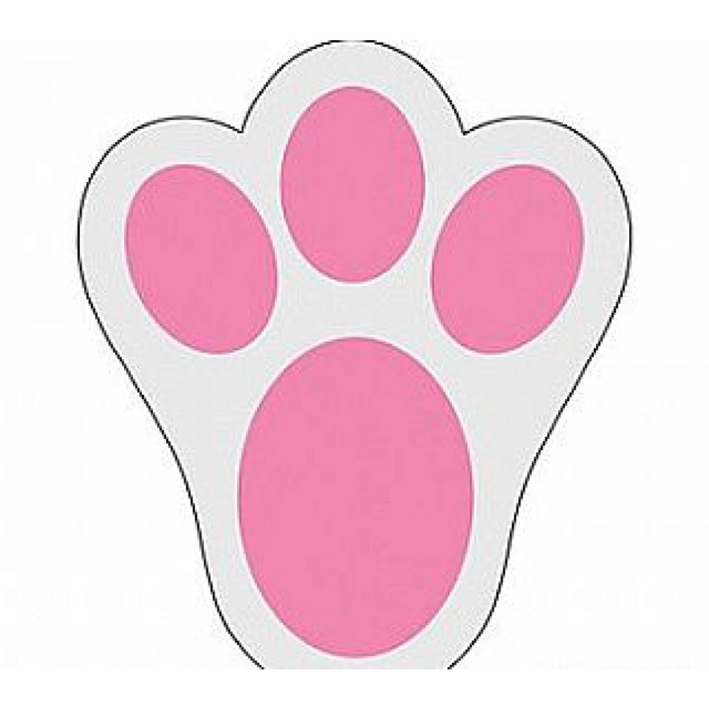 Rabbit Feet Template Bunny Paw Print Using These For Easter For The