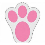 Rabbit Feet Template Bunny Paw Print Using These For Easter For The