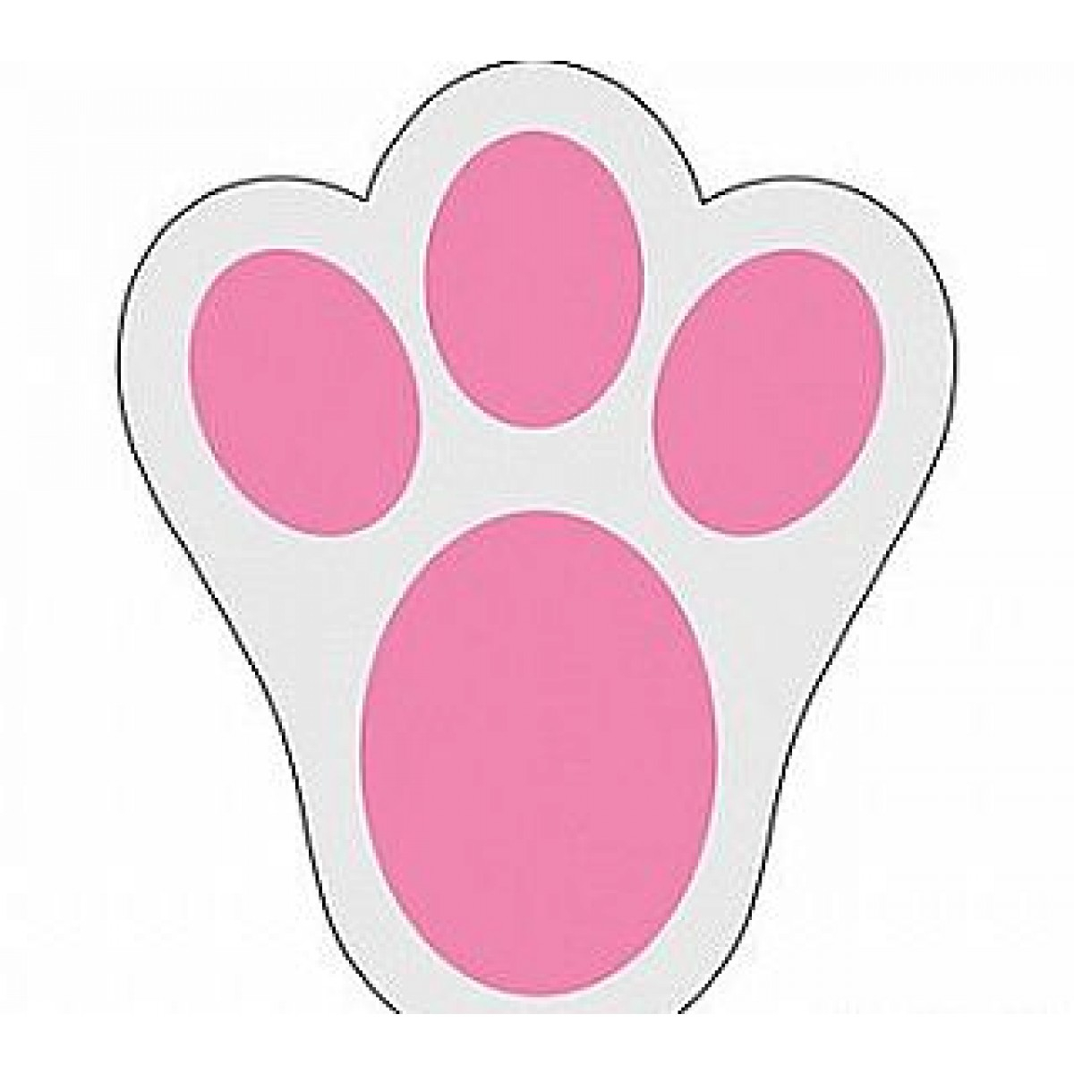 Rabbit Feet Template Bunny Paw Print Using These For Easter For The 