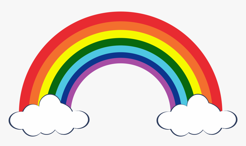 Rainbow Clipart For Printable Rainbow Clipart HD Png Download Kindpng