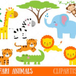 Safari Animals Clipart Printable Jungle Animal Clip Art