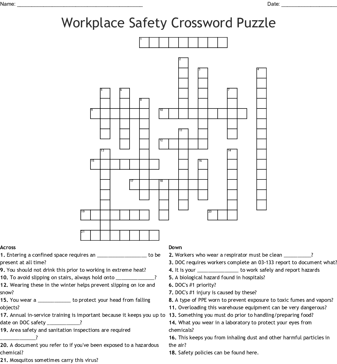 Safety Gloves Protect Your Fingers And Crossword Images Gloves And 