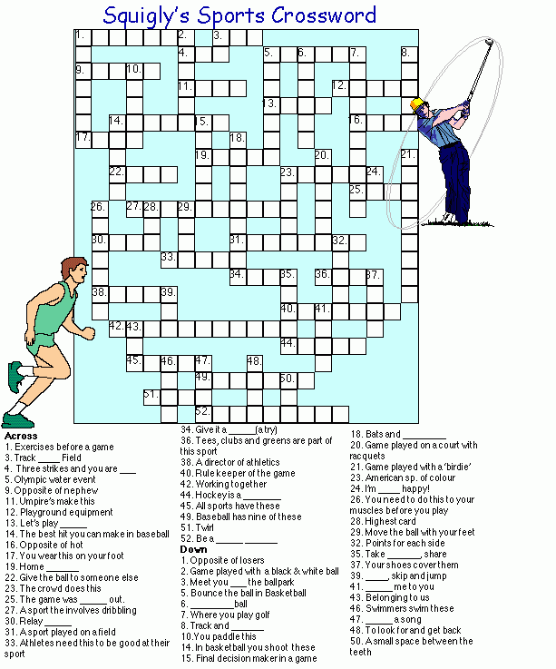 Sports Crossword Puzzle Sports Crossword Crossword Puzzle Crossword