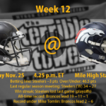 Steelers Vs Broncos Week 12 Time TV Schedule And How To