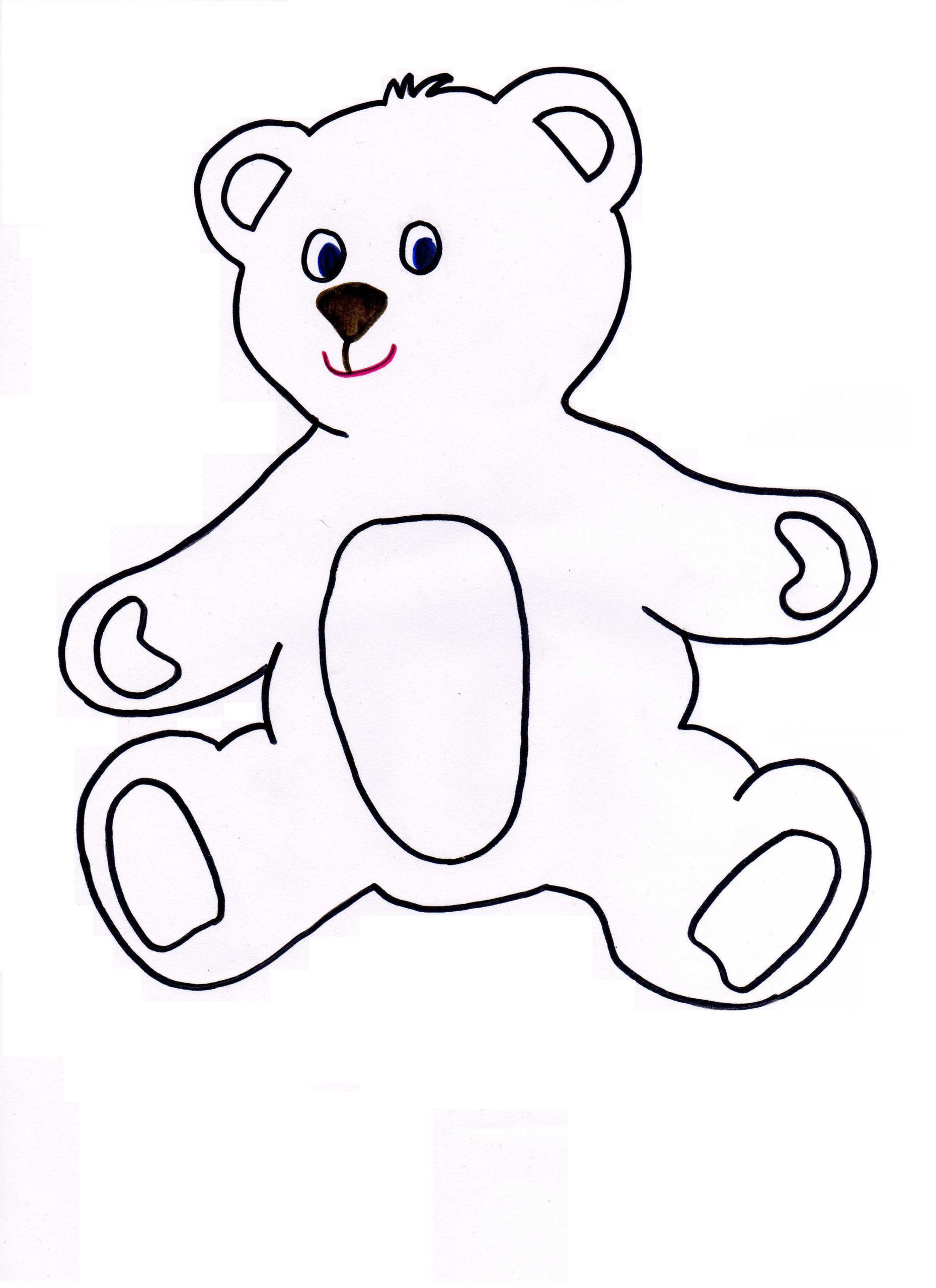 Printable Teddy Bear Template