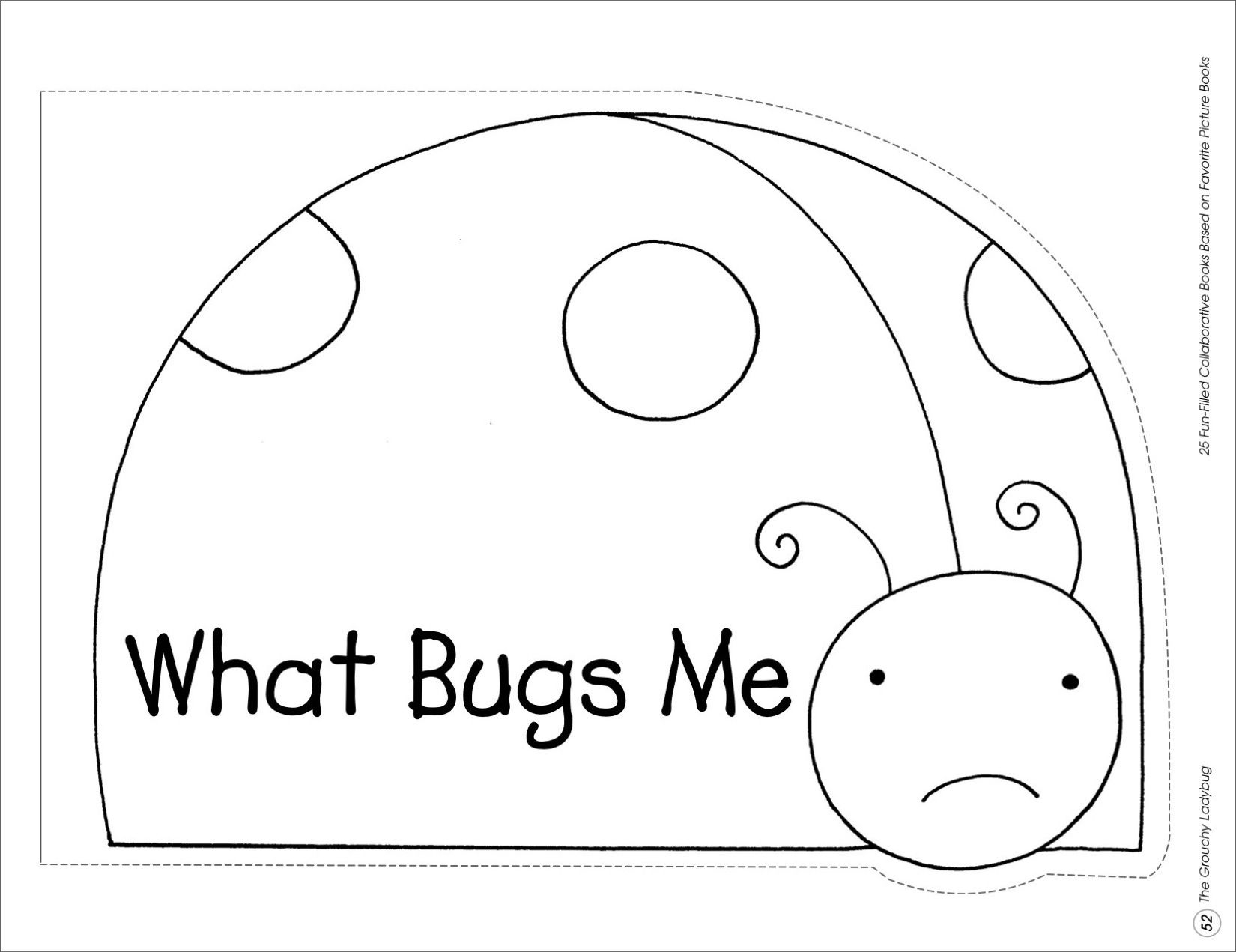 The Grouchy Ladybug Collaborative Book Printables Grouchy Ladybug 