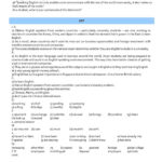 THE IMPORTANCE OF ENGLISH 10th Grade Test Worksheet Free ESL