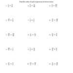 The Multiplying And Dividing Fractions C Math Worksheet From The