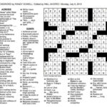 The New York Times Crossword In Gothic 07 08 13 The Monday Crossword