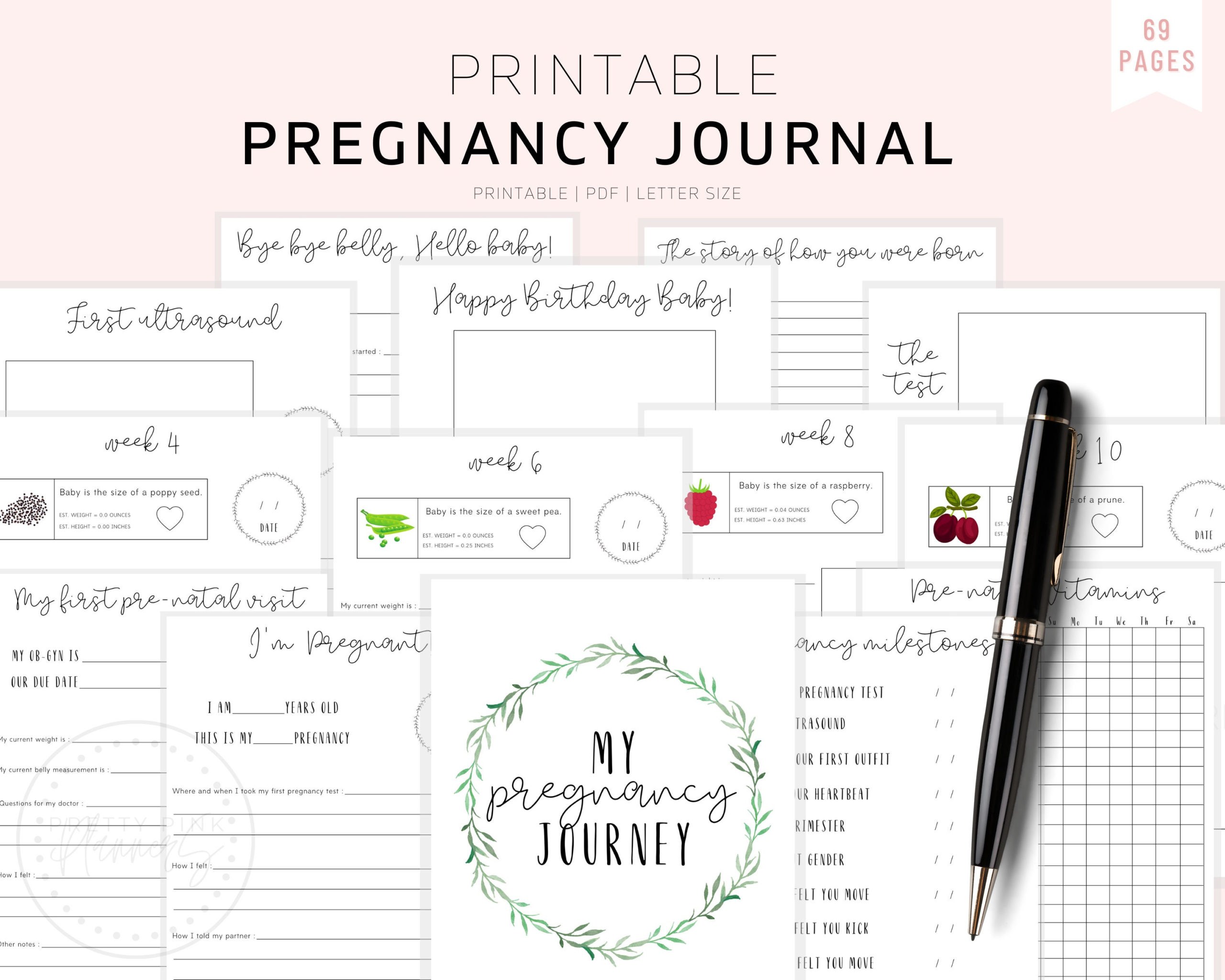 The Ultimate Pregnancy Journal Printable Pregnancy Journal 