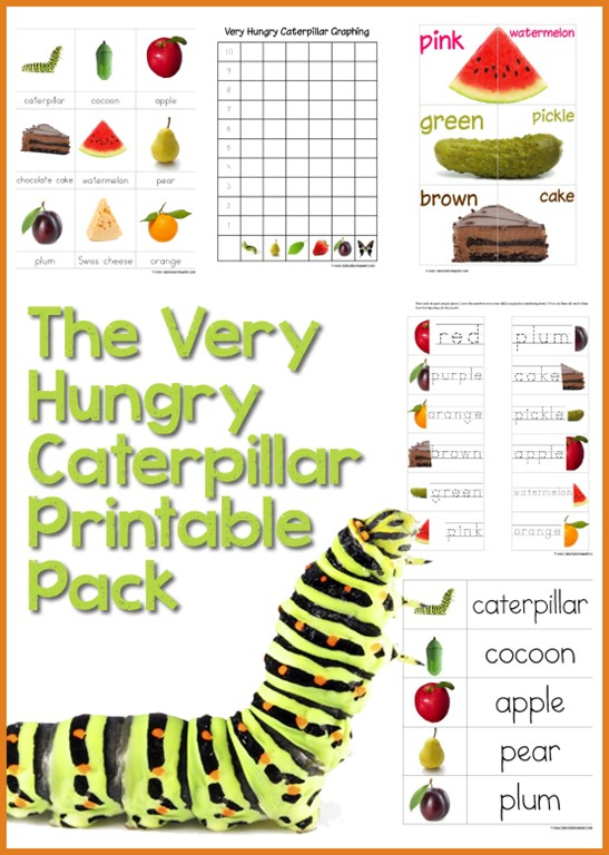 The Very Hungry Caterpillar Printables free 